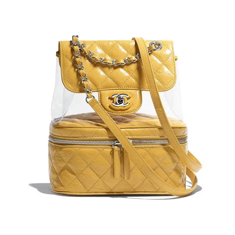 chanel backpack crumpled calfskin pvc|chanel handbags.